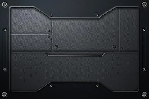 Scifi background with metal frame Stock Illustration