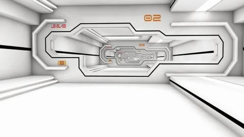 SCIFI Corridor Stock-Illustration