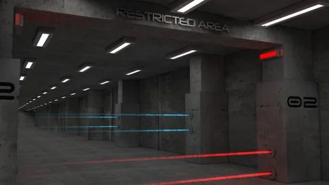 SCIFI Corridor Stock-Illustration