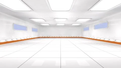 SCIFI Corridor Stock Illustration