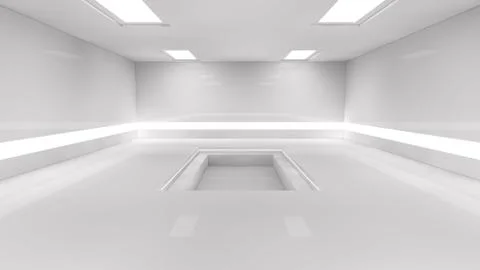 SCIFI Corridor Stock Illustration