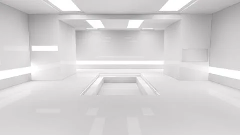 SCIFI Corridor Stock Illustration