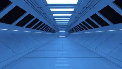 SCIFI Corridor Stock-Illustration