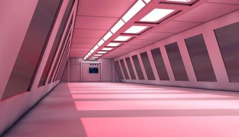 SCIFI Corridor Stock-Illustration
