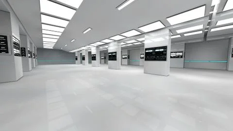 SCIFI Corridor Stock Illustration