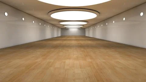 SCIFI Corridor Stock Illustration