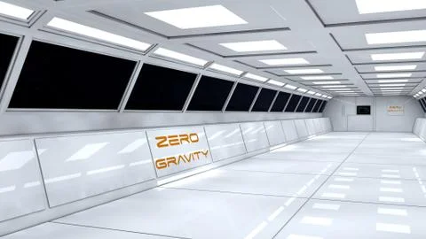 SCIFI Corridor Stock Illustration