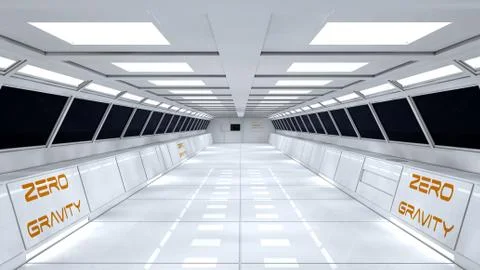 SCIFI Corridor Stock Illustration