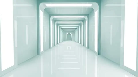 SCIFI Corridor Illustrazione stock