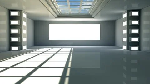 SCIFI Corridor Stock Illustration