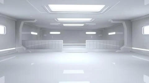 SCIFI Corridor Stock Illustration