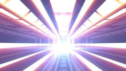 SCIFI Corridor Stock Illustration