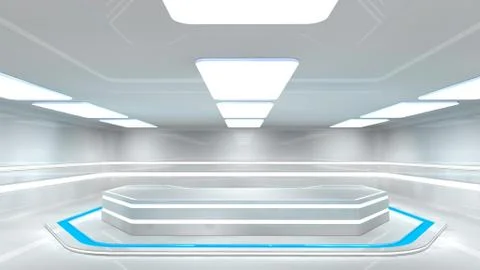 SCIFI Corridor Stock Illustration