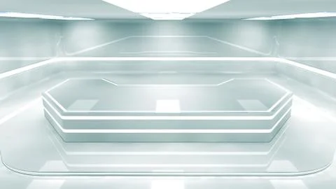 SCIFI Corridor Stock Illustration