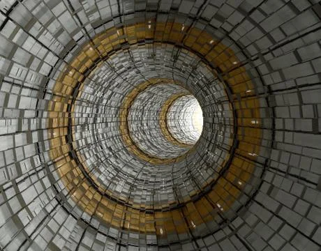 SCIFI Corridor Stock Illustration