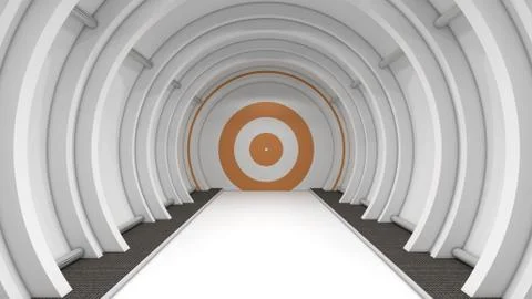 SCIFI Corridor Stock-Illustration