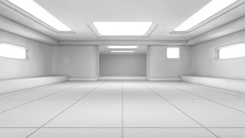 SCIFI Corridor Stock Illustration