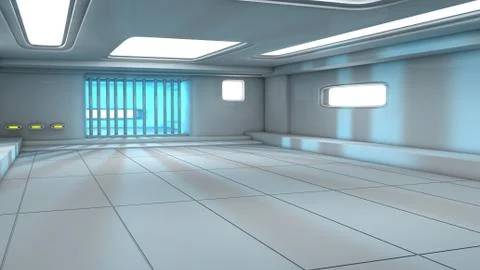 SCIFI Corridor Stock-Illustration