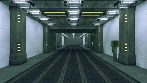 SCIFI Corridor Stock-Illustration