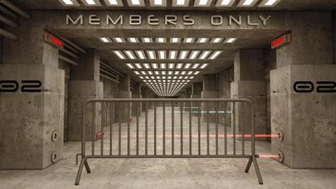 SCIFI Corridor Stock-Illustration