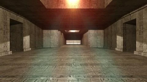 SCIFI Corridor Stock-Illustration