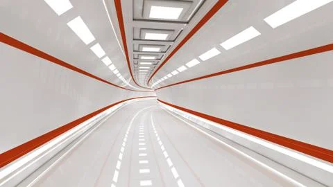 SCIFI Corridor Stock Illustration