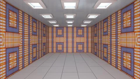 SCIFI Corridor Illustrazione stock