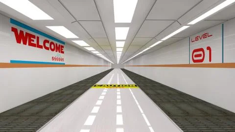 SCIFI Corridor Stock-Illustration