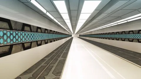 SCIFI Corridor Stock-Illustration