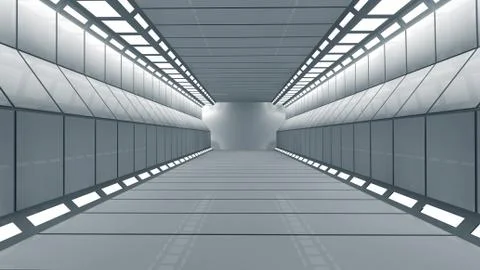 SCIFI Corridor Stock-Illustration