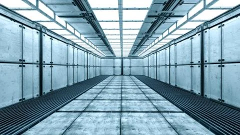 SCIFI Corridor Stock Photos