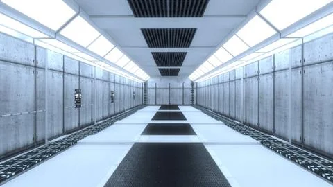 SCIFI Corridor Stock Photos