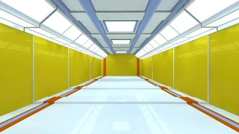 SCIFI Corridor Stock Photos