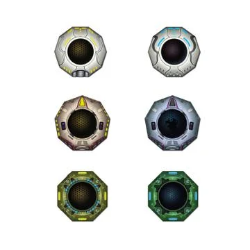 Scifi Disc 3 - UI Design Illustration