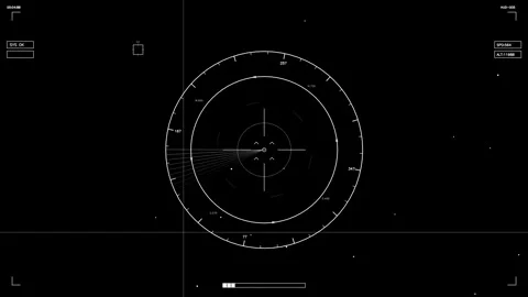 SCIFI HUD element animation for video creators and web designers with focus on Stock Footage 327429192