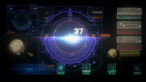 Scifi hud Stock Footage 23237313