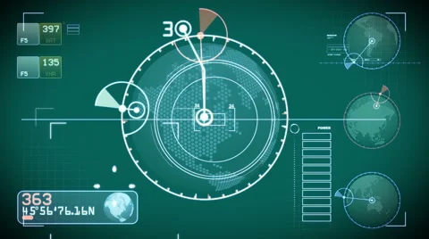 SCIFI HUD search scan Stock Footage 49267578