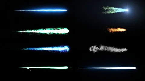 SciFi Magic Spels Weapon Trails Full HD Stock Footage 112769412
