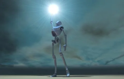 Scifi robots Stock Illustration