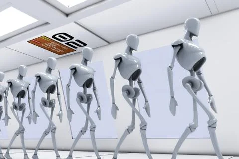 Scifi robots 스톡 일러스트