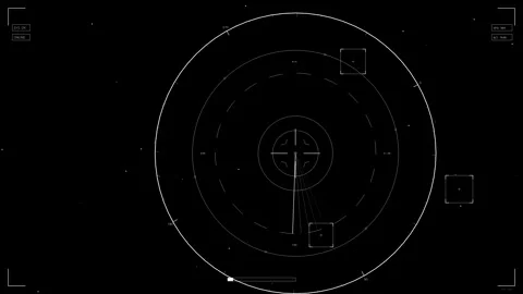 SCIFI science fiction HUD element animation design for video creators and web Stock Footage 327429079