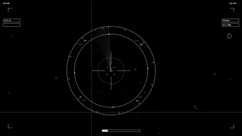 SCIFI science fiction HUD element animation for video creation and web design Stock Footage 327429117
