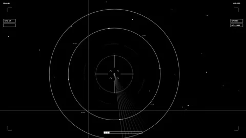 SCIFI science fiction HUD element animation for video creators and web Stock Footage 327429158