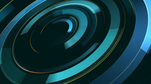 Scifi shapes and circles Video stock 35581308