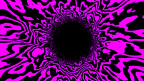 SciFi-Tunnel purple colored Loop abstract Background 4K 25p big hole wide lines Stock Footage 279676739