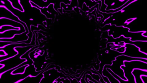 SciFi-Tunnel purple colored Loop abstract Background 4K 25p big hole narrow line Stock Footage 279889861