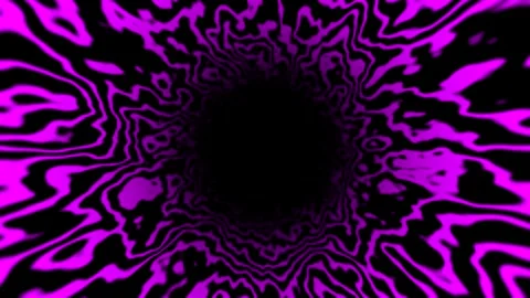SciFi-Tunnel, purple colored Loop abstract Background 4K 30p big hole wide lines Stock Footage 281358809