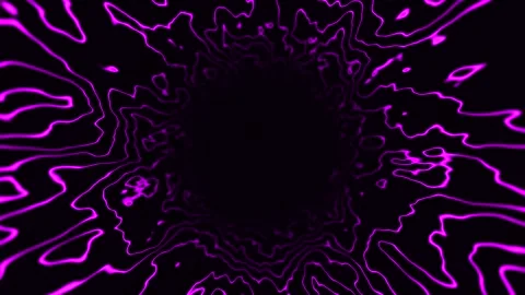 SciFi-Tunnel, purple Loop abstract Background 4K 30p big hole narrow lines Stock-Footage 281362138