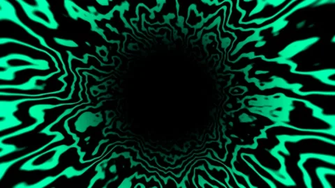 SciFi-Tunnel, turquoise Loop abstract Background 4K 30p big hole wide lines Stock Footage 281358838