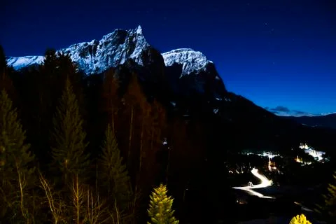 Sciliar by night Stock Photos
